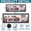 Custom Snowman Runner Rug - Personalized America 250th Anniversary Christmas Gifts For Mom, Dad, Brother, Sister - Festive Patriotic Red Truck Magic