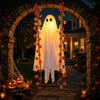 Hanging Ghost With A Maple Leaf - Halloween Decor Birthday Gifts For Mom, Dad, Brother, Sister - Ghostly Autumn Glow