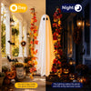 Hanging Ghost With A Maple Leaf - Halloween Decor Birthday Gifts For Mom, Dad, Brother, Sister - Ghostly Autumn Glow
