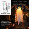 Hanging Ghost With A Maple Leaf - Halloween Decor Birthday Gifts For Mom, Dad, Brother, Sister - Ghostly Autumn Glow