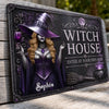 Custom Witchy Home Decor Metal Sign - Personalized Halloween Birthday Gifts For Witch, Wife, Daughter, Besties, Sisters, Granddaughter, Grandma, Mom, Yourself - My Witchy Lair