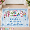 Custom Mahjong Home Decor Decorative Mat - Personalized Gifts For Mahjong Players, Granddaughter, Grandma, Mom, Wife, Daughter, Besties, Sisters, Yourself - Play Tiles, Forget Chores
