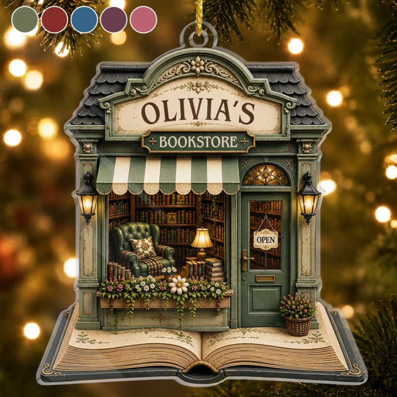 Custom Acrylic Ornament - Personalized Christmas Bookish Gifts For Book Lovers, Bookworms, Readers - Where Every Story Begins
