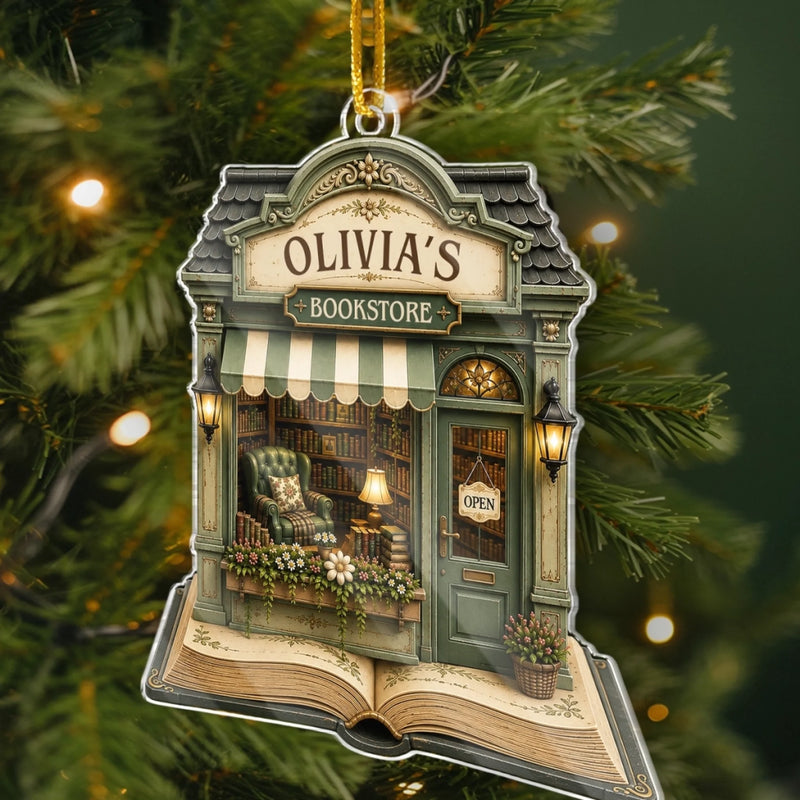 Custom Acrylic Ornament - Personalized Christmas Bookish Gifts For Book Lovers, Bookworms, Readers - Where Every Story Begins