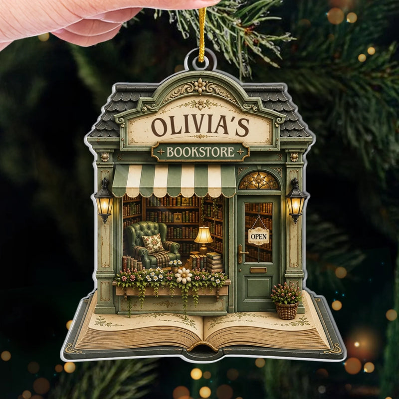 Custom Acrylic Ornament - Personalized Christmas Bookish Gifts For Book Lovers, Bookworms, Readers - Where Every Story Begins