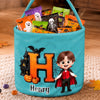 Custom Candy Basket - Personalized Halloween  Birthday Gifts For Kids - Little Witch Big Halloween Magic