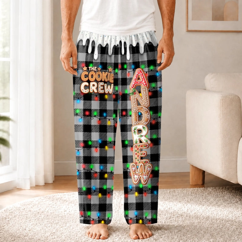 Custom Pajama Pants - Personalized Christmas Birthday Gifts For Mom, Dad, Brother, Sister - The Cookie Crew
