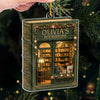 Custom Acrylic Ornament - Personalized Christmas Bookish Gifts For Book Lovers, Bookworms, Readers - Open For Dreamers