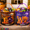 Custom Candy Basket - Personalized Halloween  Birthday Gifts For Kids - Spooky Cute Trick Or Treater