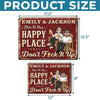 Custom Home Decor Metal Sign - Personalized Summer Vacation And Travel Gifts For Husband And Wife, Him And Her - Our Sweet Spot