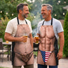 Custom Funny Patriotic Apron With Pocket - Personalized Birthday Gifts For Husband, Son, Grandson, Brother, Grandpa, Dad, Yourself - Grill Now Ask Later