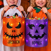 Custom LED Light Bucket Bag - Personalized Halloween Birthday Gifts For Kids - Little Boo Energy