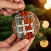 Custom Scrabble Ceramic Ornament - Personalized Christmas Birthday Gifts For Mom, Dad, Brother, Sister - Family Crosswords Forever