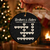 Custom Scrabble Ceramic Ornament - Personalized Christmas Birthday Gifts For Mom, Dad, Brother, Sister - Best Sibling Bond