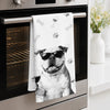 Custom Photo Funny Kitchen Towel - Personalized Birthday Gifts For Dog Cat Lovers, Dog Dad And Mom, Cat Owners - Pet Boss In Kitchen