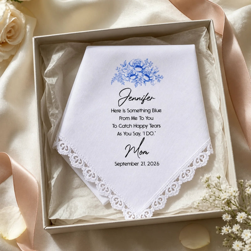 Custom Handkerchief - Personalized Wedding Gifts For Bride, Daughter - Always My Little Girl