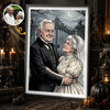 Custom Photo Gothic Vertical Poster - Personalized Halloween Anniversary Wedding Gifts For Husband And Wife, Him And Her - Our Gothic Portrait