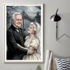 Custom Photo Gothic Vertical Poster - Personalized Halloween Anniversary Wedding Gifts For Husband And Wife, Him And Her - Our Gothic Portrait
