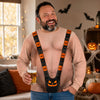 Custom Funny Ugly Sweatshirt - Personalized Halloween Birthday Gifts For Husband, Son, Grandson, Brother, Grandpa, Dad, Yourself - Spooky Mankini On Full Display