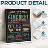 Custom Game Night Hardcover Journal - Personalized Birthday Gifts For Mom, Dad, Brother, Sister - Keep Score Play Hard Win
