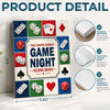 Custom Game Night Hardcover Journal - Personalized Birthday Gifts For Mom, Dad, Brother, Sister - Card And Dice Score Tracker