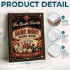 Custom Game Night Hardcover Journal - Personalized Birthday Gifts For Mom, Dad, Brother, Sister - Roll The Dice