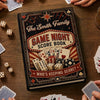 Custom Game Night Hardcover Journal - Personalized Birthday Gifts For Mom, Dad, Brother, Sister - Roll The Dice