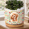Custom Photo Home Decor Ceramic Plant Pot -  Personalized Pet Memorial Sympathy Gifts For Dogs, Cats - In Loving Memory