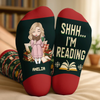 Custom Crew Socks - Personalized Bookish Gifts For Book Lovers, Bookworms, Readers - Sorry, I Have Plans