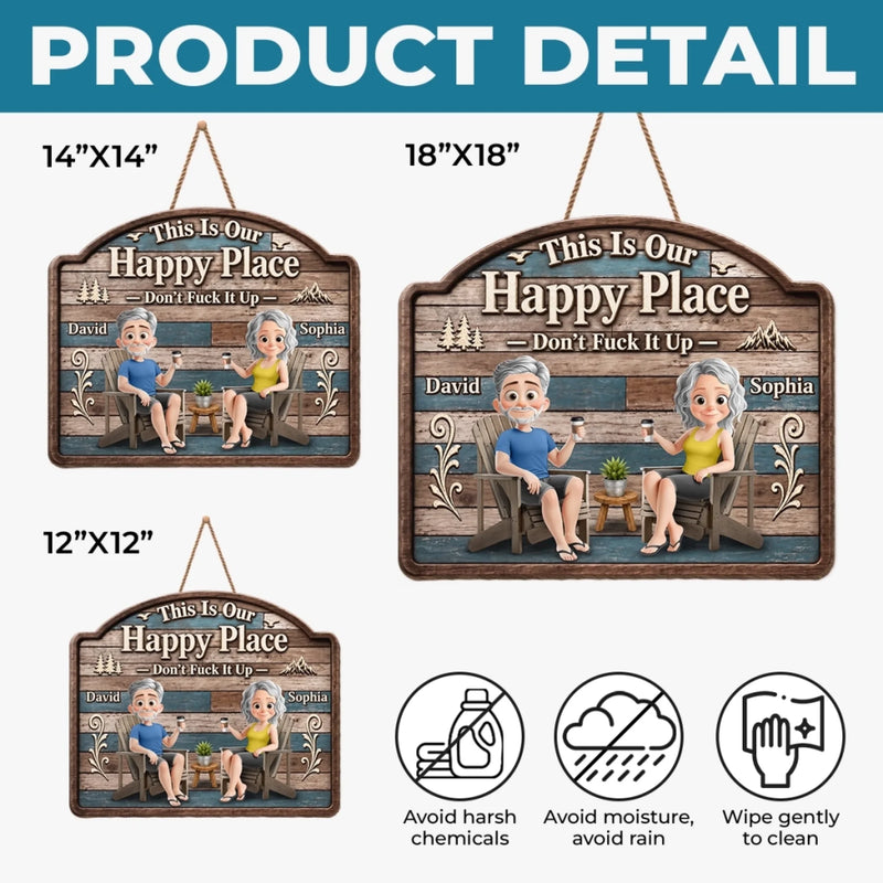 Custom Wood Sign - Personalized Summer Vacation And Travel Gifts For Husband And Wife, Him And Her - Sweet Wooden Retreat
