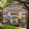 Custom Wood Sign - Personalized Summer Vacation And Travel Gifts For Husband And Wife, Him And Her - Sweet Wooden Retreat
