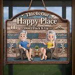 Custom Wood Sign - Personalized Summer Vacation And Travel Gifts For Husband And Wife, Him And Her - Sweet Wooden Retreat