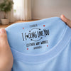 Custom Inside Neck Print T-Shirt - Personalized Anniversary Wedding Gifts For Husband And Wife, Him And Her - Hidden Love Message