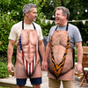 Custom Funny Patriotic Apron With Pocket - Personalized Birthday Gifts For Husband, Son, Grandson, Brother, Grandpa, Dad, Yourself - No Shame Just Gains
