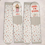 Custom Crew Socks - Personalized Bookish Gifts For Book Lovers, Bookworms, Readers - So Many Books, So Little Time