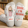 Custom Crew Socks - Personalized Bookish Gifts For Book Lovers, Bookworms, Readers - So Many Books, So Little Time