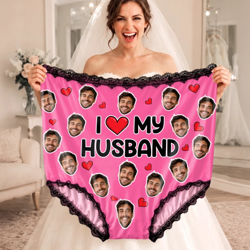 Custom Photo Granny Panties - Personalized Anniversary Wedding Gifts For Husband And Wife, Him And Her - Side By Side Always copy