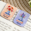 Custom Leather Magnetic Bookmark - Personalized Bookish Gifts For Book Lovers, Bookworms, Readers - Book Lovers Floral Haven