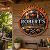 Custom BBQ Shaped Metal Sign - Personalized Grilling Gifts For BBQ Lovers, Husband, Son, Grandson, Brother, Grandpa, Dad, Yourself - Grill Mode Activated
