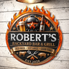 Custom BBQ Shaped Metal Sign - Personalized Grilling Gifts For BBQ Lovers, Husband, Son, Grandson, Brother, Grandpa, Dad, Yourself - Grill Mode Activated
