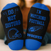Custom Football Crew Socks - Personalized Christmas Birthday Football Gifts For Football Lovers, Sports Fans, Sports Lovers - Born To Compete