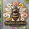 Custom Shaped Metal Sign - Personalized Birthday Garden Gifts For Gardeners - In Full Bloom