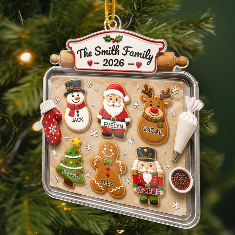 Custom Acrylic Ornament - Personalized Christmas Birthday Gifts For Mom, Dad, Brother, Sister - Sweetest Family In The World