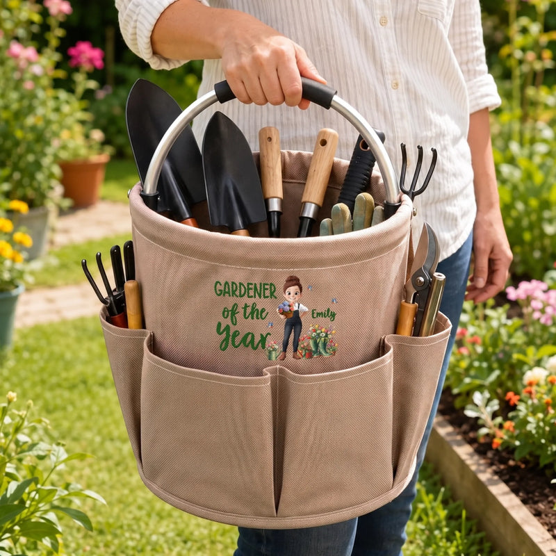 Custom Gardening Tool Bag - Personalized Birthday Garden Gifts For Gardeners - Gardener Of The Year