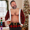 Custom Funny Ugly Sweatshirt - Personalized Christmas Birthday Gifts For Husband, Son, Grandson, Brother, Grandpa, Dad, Yourself - Bringing The Heat In Plaid
