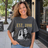Custom Photo Comfort T-Shirt - Personalized Anniversary Wedding Gifts For Husband And Wife, Him And Her - Sweet Retro Romance