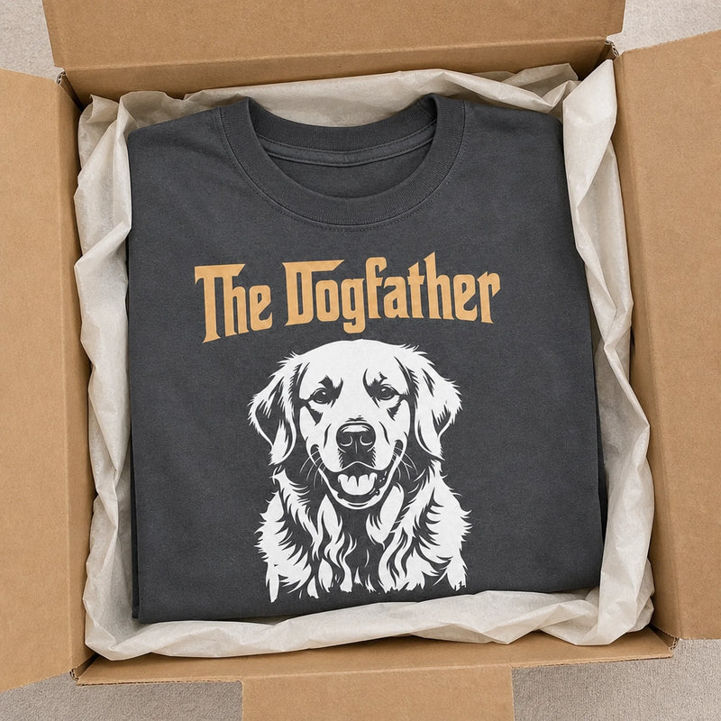 Custom Photo Comfort T-Shirt - Personalized  Birthday Gifts For Dog Lovers, Dog Dad And Mom - The Pet Godfather