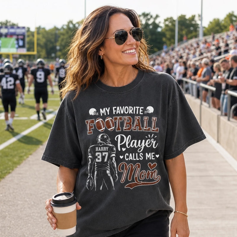 Custom America Football Comfort T-Shirt - Personalized Birthday Gifts For Mom, Dad, America Football Lovers, Sports Fans, Sports Lovers - Bring On Game Day