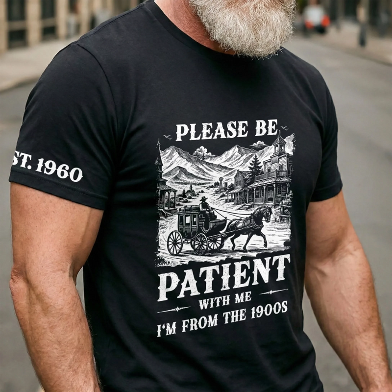 Custom T-Shirt - Personalized Birthday Gifts For Husband, Son, Grandson, Brother, Grandpa, Dad, Yourself - Aged To Perfection