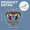 Custom First Christmas Plexiglass Ornament - Personalized Anniversary Christmas Wedding Gifts For Husband And Wife, Him And Her - Love Hanging On Tree